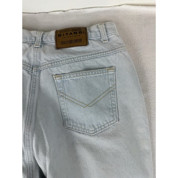 Vintage Gitano Mom Jeans Women's 16L 30x32 Blue Denim Light Wash 100% Cotton - Picture 14 of 15
